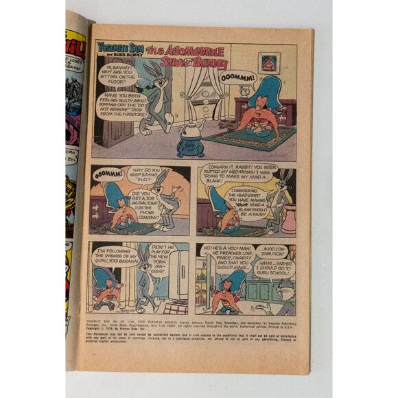 Vintage Yosemite Sam & Bugs Bunny Comic Book 1970s Warner Bros. Inc. - Picture 6 of 13